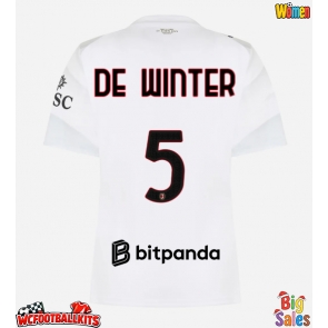 AC Milan Koni De Winter #5 Replica Away Stadium Shirt for Women 2026-27 Short Sleeve